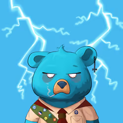 #532 • Krunchy Rearin' Blue Cub