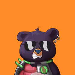 #1486 • Zippy Droopy Charcoal Cub