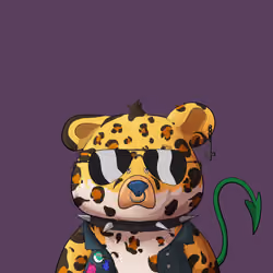 #1417 • Tenacious Drippy Leopard Cub