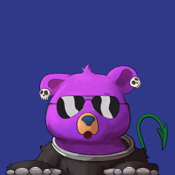 #1282 • Giggly Kickin' Purple Cub