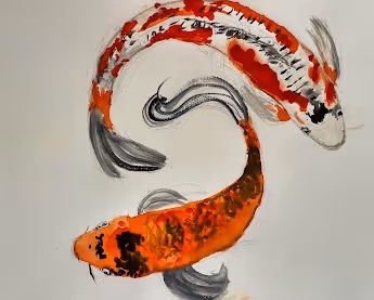 Dancing Koi