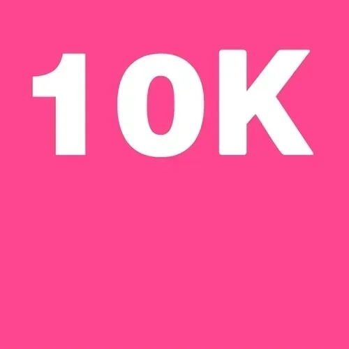 10K Followers THX - Pink