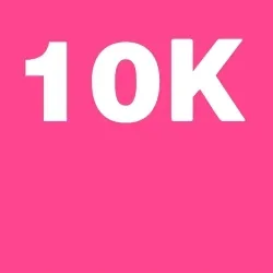 10K Followers THX - Pink