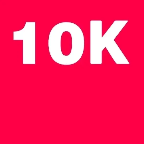 10K Followers THX - Red