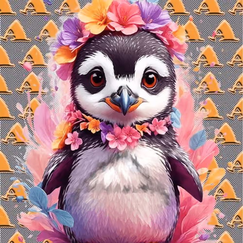 LetterAnimal－AfricanPenguin-1/10