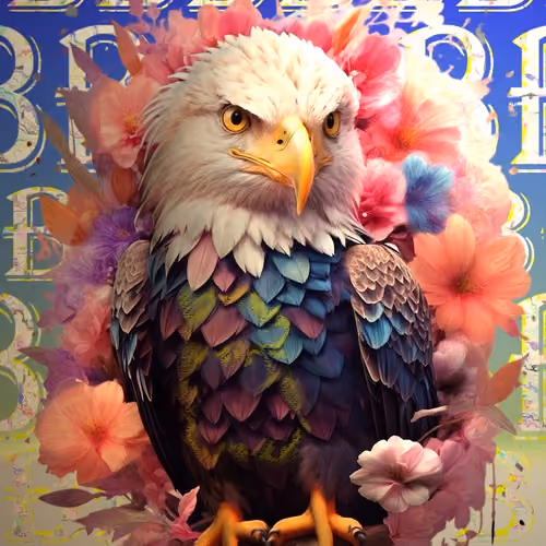 LetterAnimal-Bald eagle-1/10