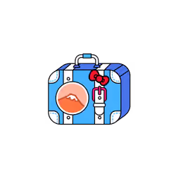 Tokyo Stamp Suitcase