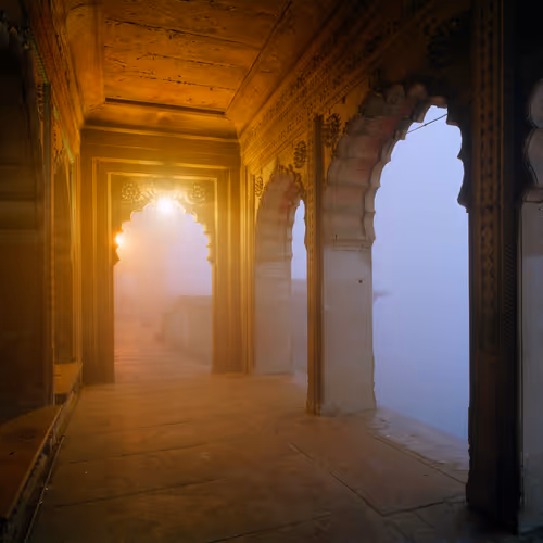 Keshi Ghat, Changing facility at Keshi Ghat, a bathing place on Yamuna River #7/8