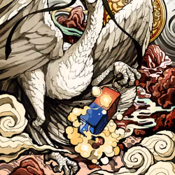 Human-Faced Bird, #6858