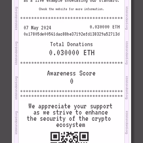 NFKBT Receipt #999 - XUKY1D