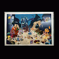 Unique limited edition fabric  mural
