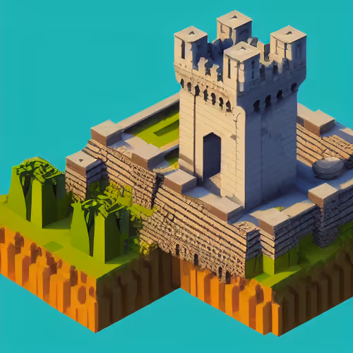 Isometric world concept