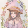 Flowers Girls Garden Pastel