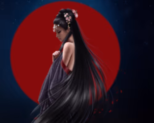 Aesthetics of the East: moonlit night
