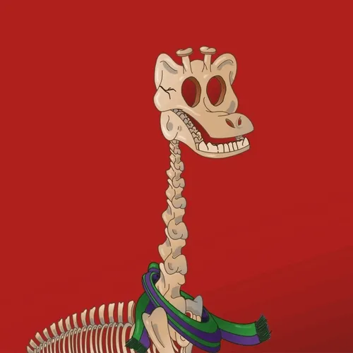 Giraffe with a Scarf