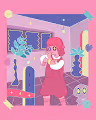 A girl with her place - old
