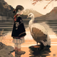 Girls with Eagles