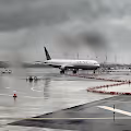 Rainy Day Take-Off :: EWR -> SFO - old