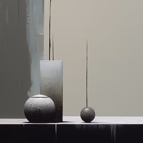 Quiet Minimal Abstract Painting