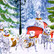 Beautiful Christmas Trees Xmas Winter Wonderland NFT Art