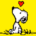 Snoopy Pixel Art - old