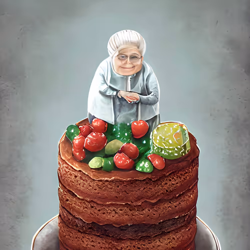 cake grandmas - old