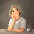 A girl Is Thinking