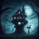 Mysterious fantasy world