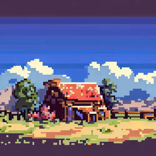 pixel art ranch