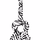Guitar symbols, Abstract Arabic calligraphy - old