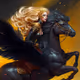 Mystical creatures and their mistresses (AI generated)