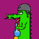 Pixel Cool Crocs