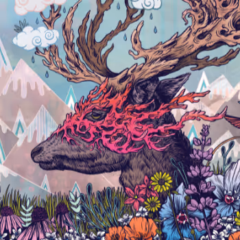 Journeying Spirit (Deer) Open Edition