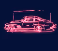 Neon crypto cars