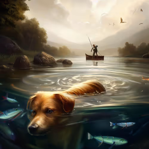 Dog Fishing