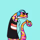 Hands of the Diamond Boa constrictor