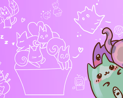 2 Cupcat Kittens floor 0.0003