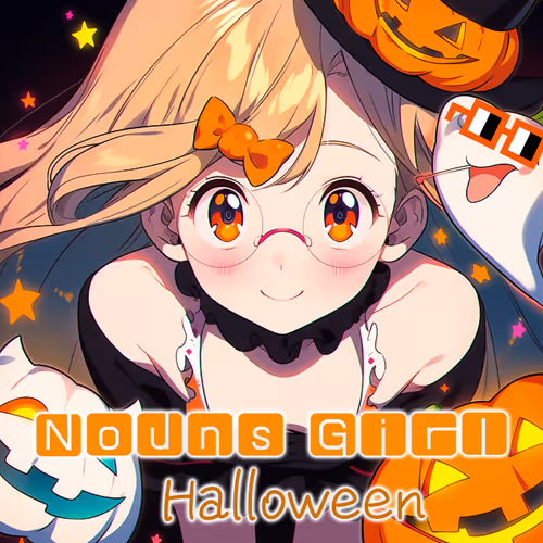 NounsGirl Halloween 2023