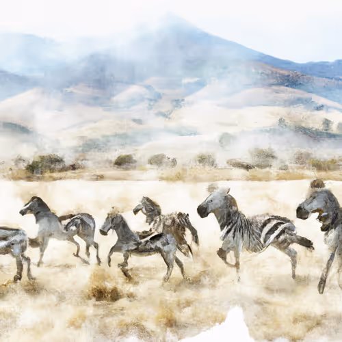 Ephemeral Wilds: Painted African Wildlife
