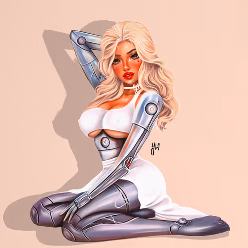 Cyber pin-up posters