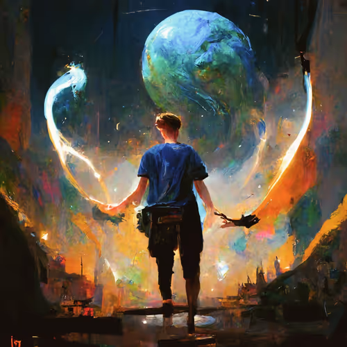 Lester paints the world