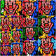 pixel crazy clown