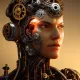 Steampunk Cyborg Heads Up
