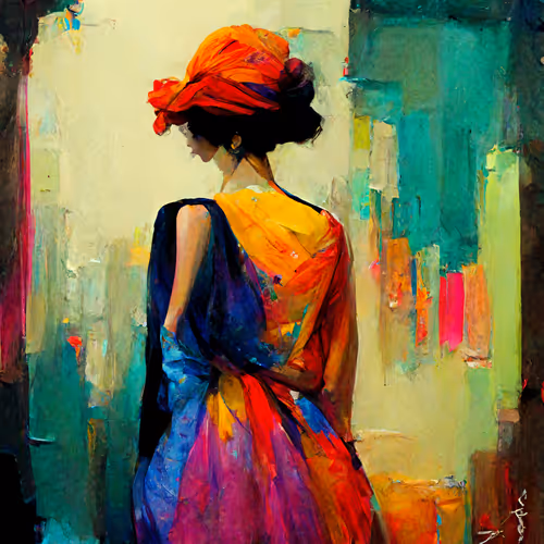 People speaks with zir back.