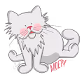 Moet the blind cat lifestyle illustrations