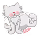 Moet the blind cat lifestyle illustrations