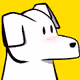 Shying Dog - old
