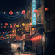 A Wintry Night in Chinatown by Mindzeye