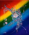 Arabic calligraphy meets one stroke painting - old