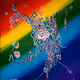 Arabic calligraphy meets one stroke painting - old